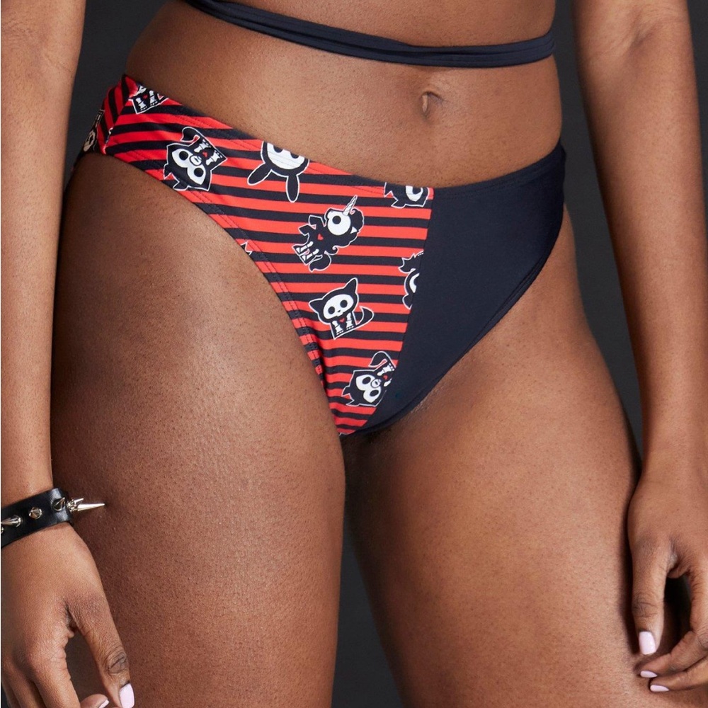 Skelanimals‎ Split Stripe Swim Bottoms Hot Topic